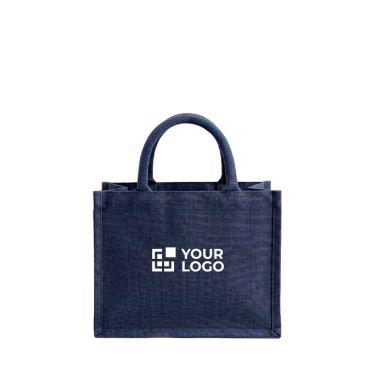 Mini borsa in cotone riciclato con interno laminato 220g/m²