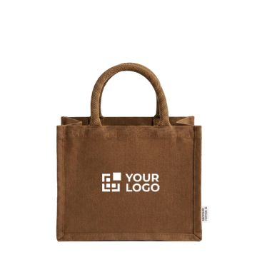 Borsa media in cotone riciclato con interno laminato 220 g/m²