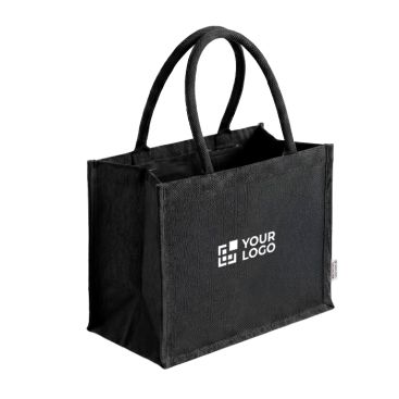 Borsa grande in cotone riciclato con interno laminato 220 g/m²