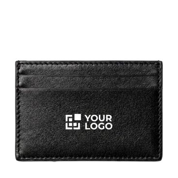 Portacarte slim in pelle sintetica con 3 scomparti indipendenti