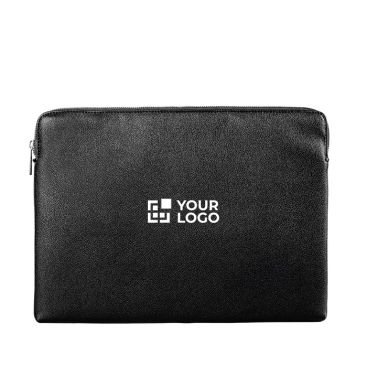 Custodia per laptop in PU con schiuma interna e cerniera 15,6''