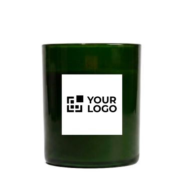 Candela profumata in ceramica lucida con stoppino in legno 350g