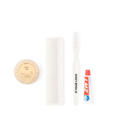 Spazzolino da denti, dentifricio, sapone e pettine
