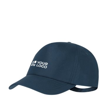 Cappellino in poliestere RPET regolabile con fibbia metallica UV50