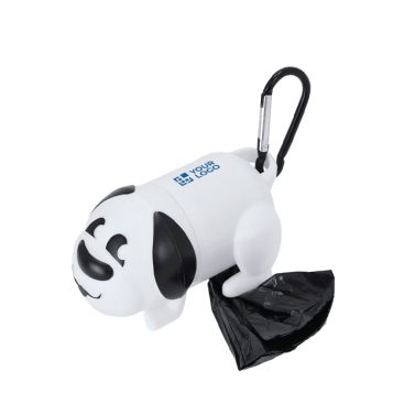 Dispenser con 15 sacchetti per animali a forma di cane