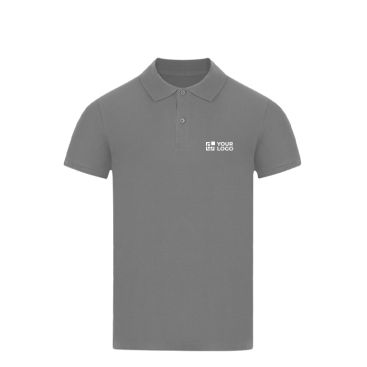 Polo bambino manica corta in cotone piqué con colletto a coste 180 g/m²