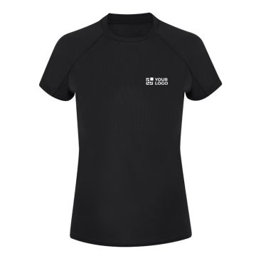 Maglietta tecnica donna manica corta raglan poliestere 135 g/m²