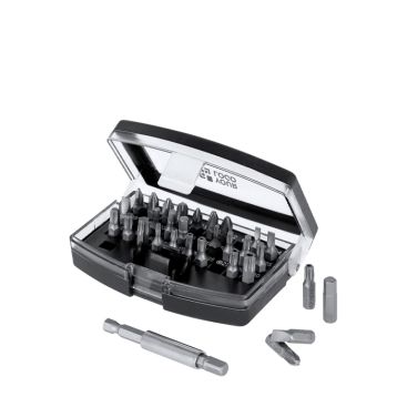 Set di utensili con custodia in plastica e punte magnetiche