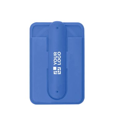 Portacarte in silicone con supporto per cellulare e alette pieghevoli