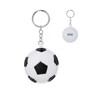 Portachiavi a forma di pallone da calcio in pelle sintetica