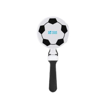 Battimani promozionale in plastica con design a pallone da calcio