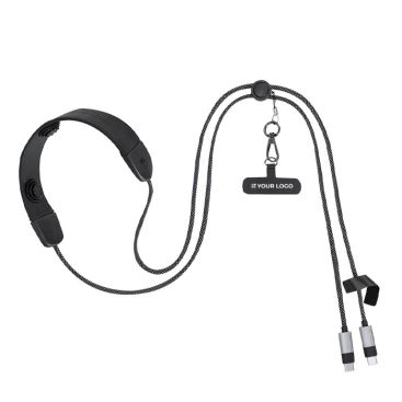 Cavo caricatore USB-C con massaggiatore e supporto per cellulare 100W
