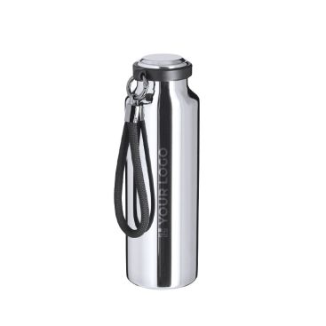 Borraccia termica in acciaio inox riciclato con cinghia intrecciata 480ml