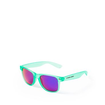 Occhiali da sole con design in colori traslucidi e lenti specchiate
