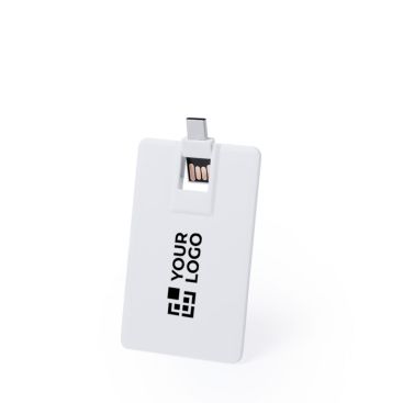 Tessera USB doppia con USB e tipo C e design ultrapiatto pieghevole