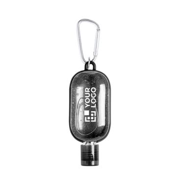 Gel igienizzante mani personalizzato con moschettone 30ml Gel igienizzante mani personalizzato con moschettone 30ml