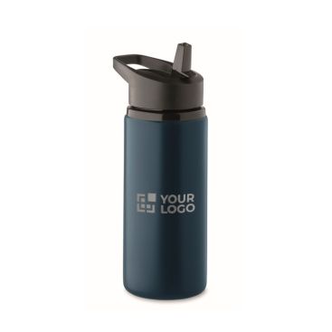 Borraccia in acciaio inox riciclato con beccuccio e manico 500ml