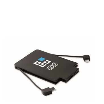 Powerbank magnetico da 2.500 mAh con cavetti integrati iOS e tipo C