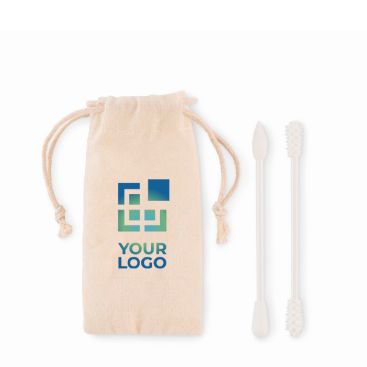 Set di 2 cotton fioc di silicone lavabili e riutilizzabili