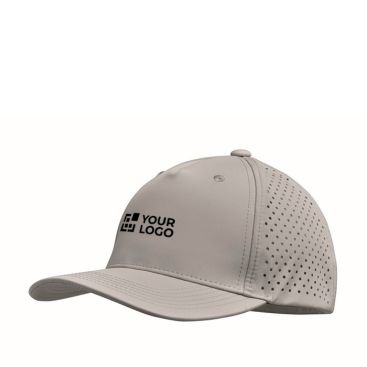 Cappellino 5 pannelli in poliestere 130g/m² con fori di ventilazione