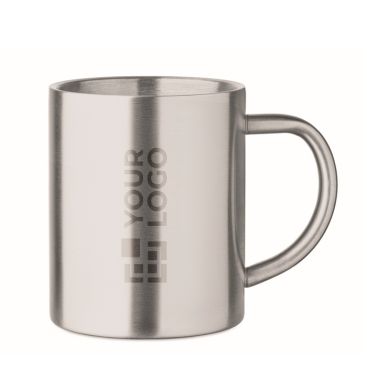 Tazza in acciaio inox riciclato a doppia parete 260 ml