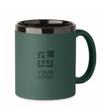 Tazza in ceramica con rivestimento soft-touch colorato 300ml