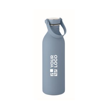 Borraccia in acciaio inossidabile con finitura in gomma 500 ml