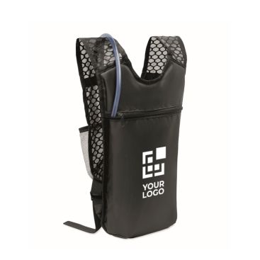 Zaino sportivo in PU e nylon con serbatoio d’acqua 1,5L