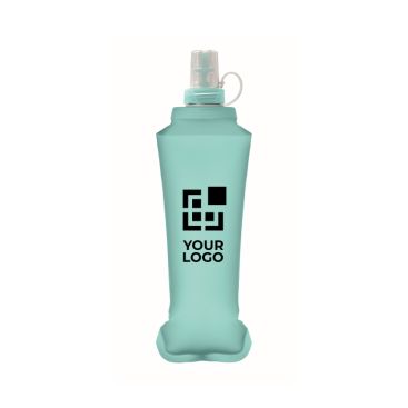 Borraccia pieghevole in termoplastico con valvola a morso 500 ml