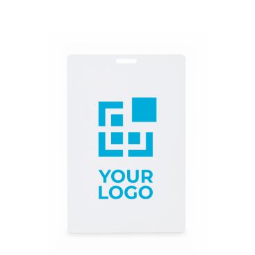 Portabadge per lanyard con fessura 12 x 8 cm