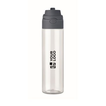 Borraccia in RPET con cannuccia 2 in 1 e maniglia antigoccia 700 ml