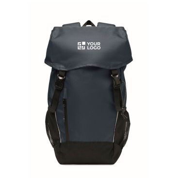 Zaino sportivo in RPET 600D con dettagli riflettenti 15L