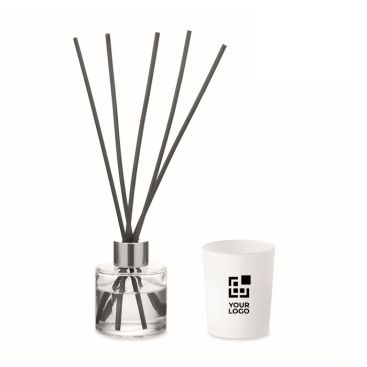 Set aromatico con diffusore di fragranza e candela in cera vegetale