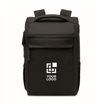 Zaino per laptop in PU con fodera RPET con scomparto da 15''
