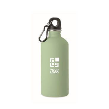 Borraccia in acciaio inox riciclato antiperdita con finitura gommata 500 ml