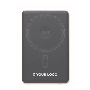Powerbank magnetico in alluminio riciclato con cavo e anello 5.000mAh