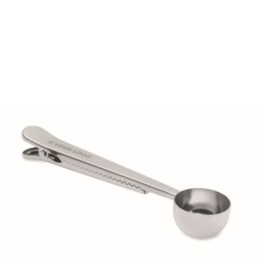 Cucchiaio dosatore in acciaio inox con clip di chiusura 15 ml