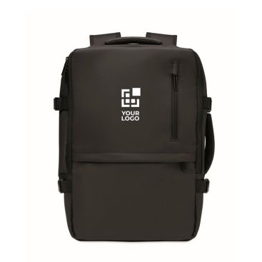 Zaino espandibile in RPET 600D con scomparti e fascia per trolley 20L