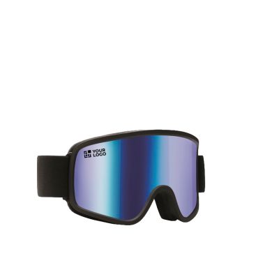 Maschera da sci con lente a specchio con protezione UV400 e antigraffio