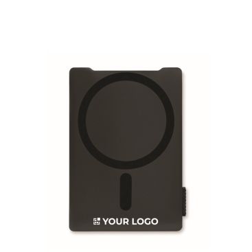 Portacarte magnetico in plastica riciclata per 3 carte con supporto