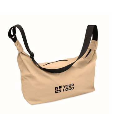 Borsa a tracolla urbana in nylon idrorepellente con tracolla regolabile