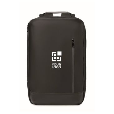 Zaino per laptop con dettagli in PU e fascia per trolley 15''