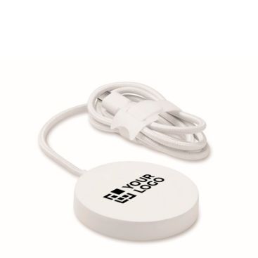 Caricatore wireless magnetico con cavo fisso USB-C da 1 m e 25W