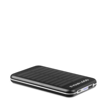 Power bank promozionale solare 4000 mAh colore nero
