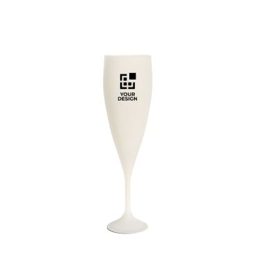 Calice flûte da champagne riutilizzabile in biocomposito prodotto in Europa 140 ml