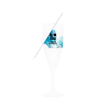 Calice da champagne in plastica prodotto in Europa senza BPA 140 ml