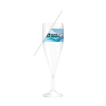 Calice a flûte per champagne in plastica Tritan® riutilizzabile 140 ml