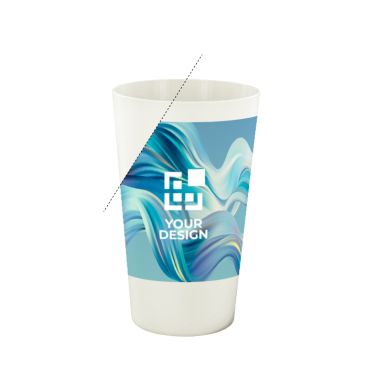 Bicchiere di origine minerale e vegetale prodotto in Europa, misura media 300ml
