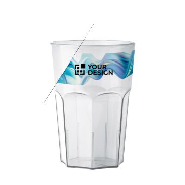 Bicchiere riutilizzabile in plastica Tritan® prodotto in Europa 400 ml