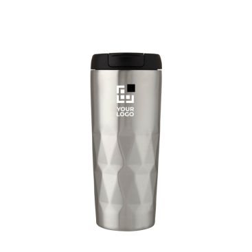Tazza termica take away con design geometrico